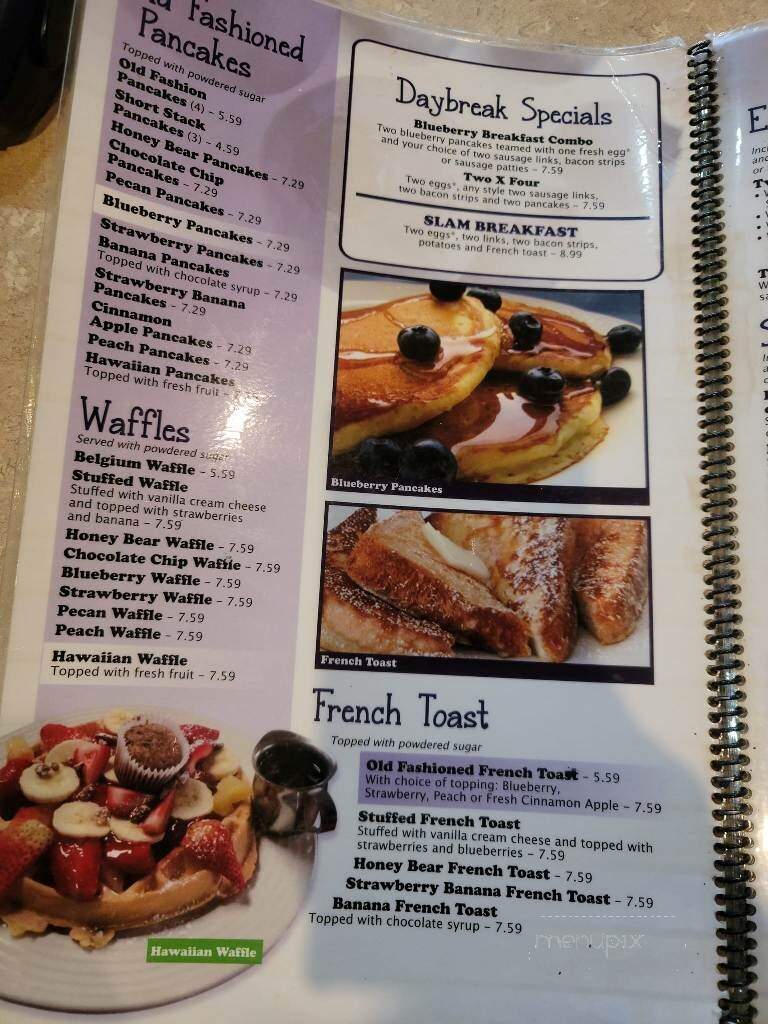 Blueberry Pancake House 2 - Fort Wayne, IN menu_pic