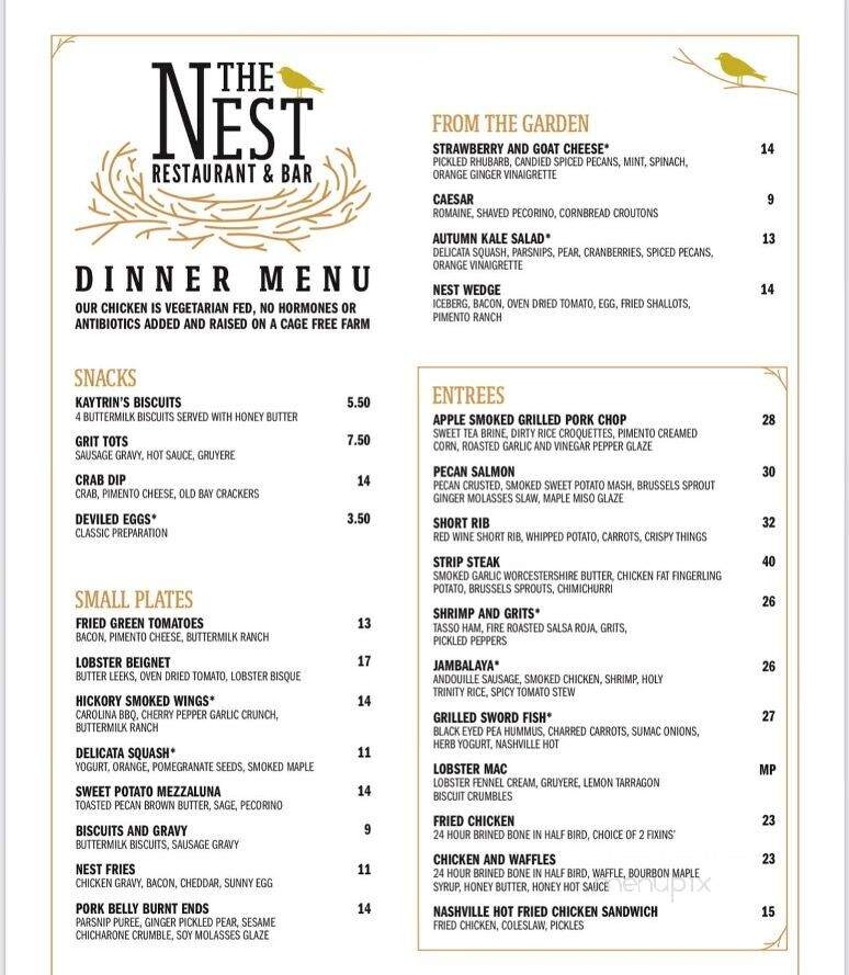 The Nest - Schenectady, NY menu_pic