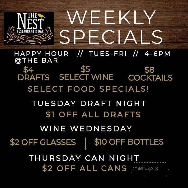 The Nest - Schenectady, NY menu_pic