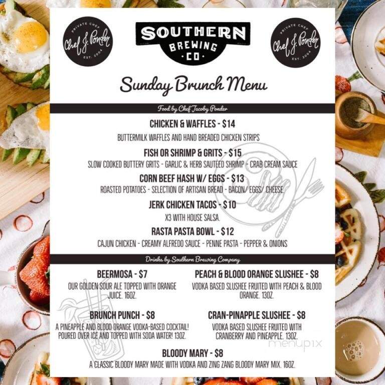 Southern Brewing Company - Monroe, GA menu_pic