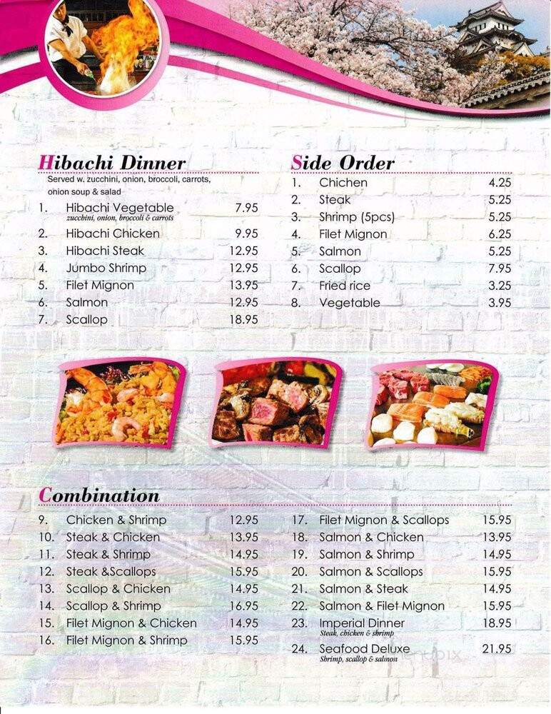 Yamato Steak House of Japan - Fulton, MS menu_pic