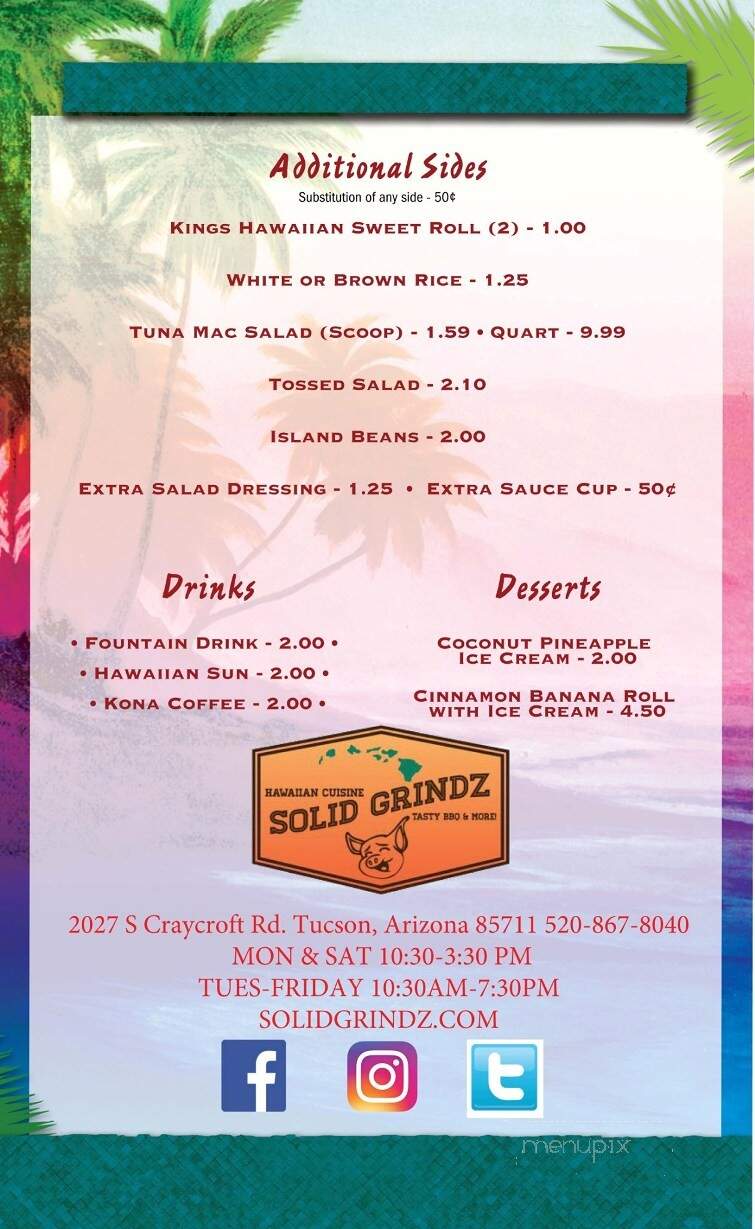 Solid Grindz - Tucson, AZ menu_pic
