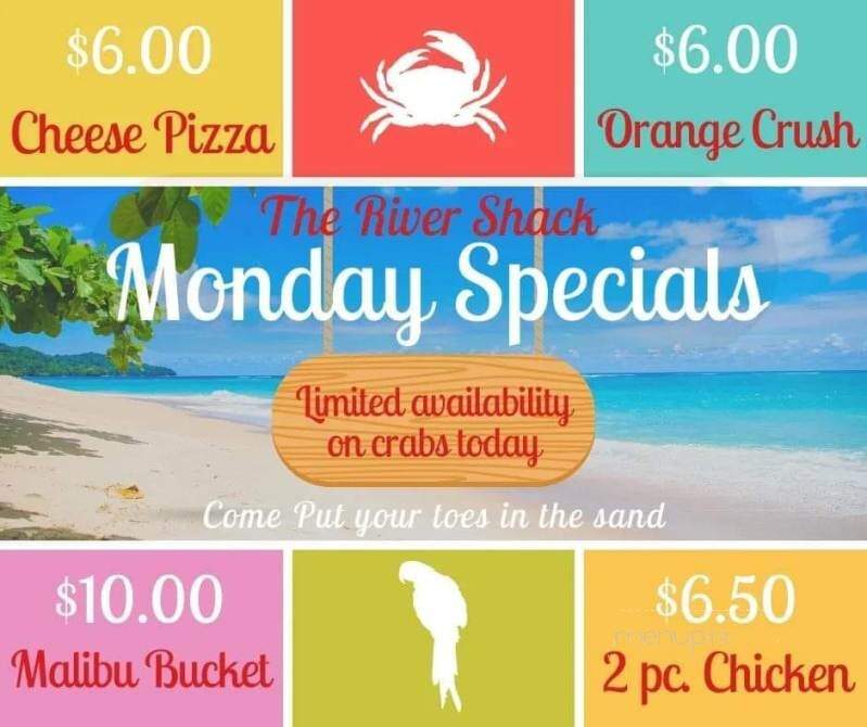 The River Shack - Charlestown, MD menu_pic