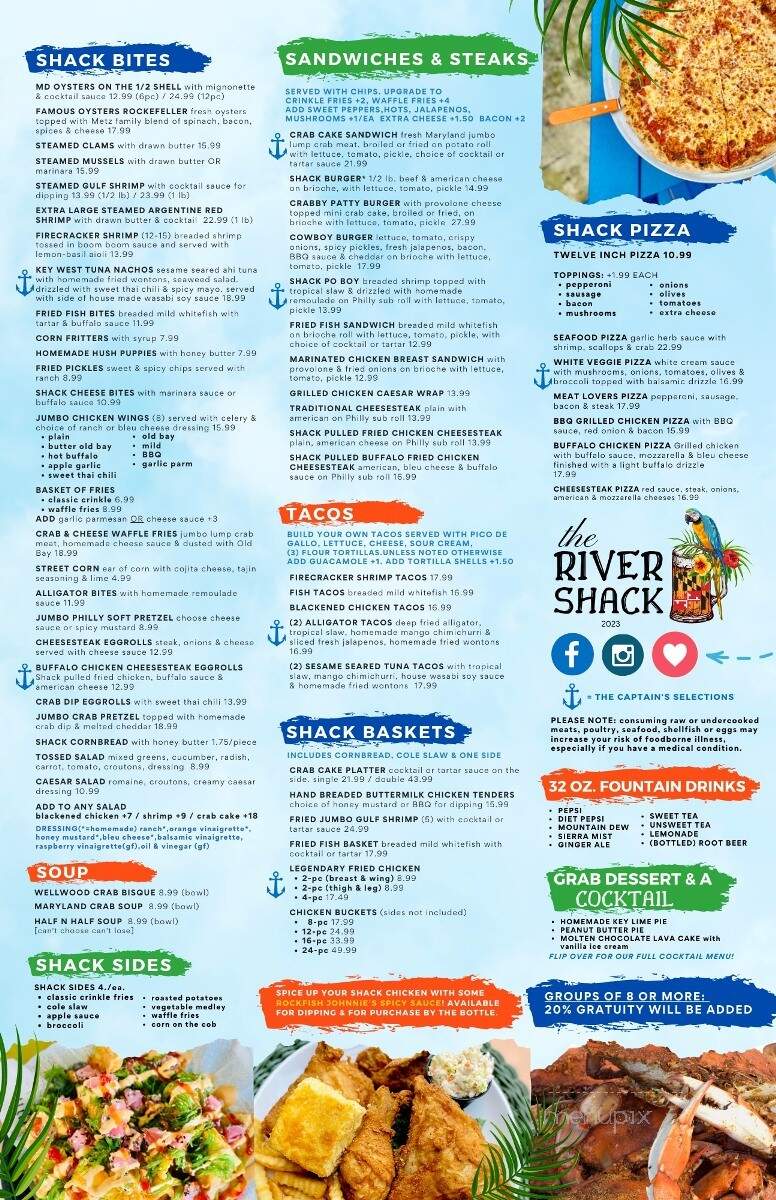 The River Shack - Charlestown, MD menu_pic
