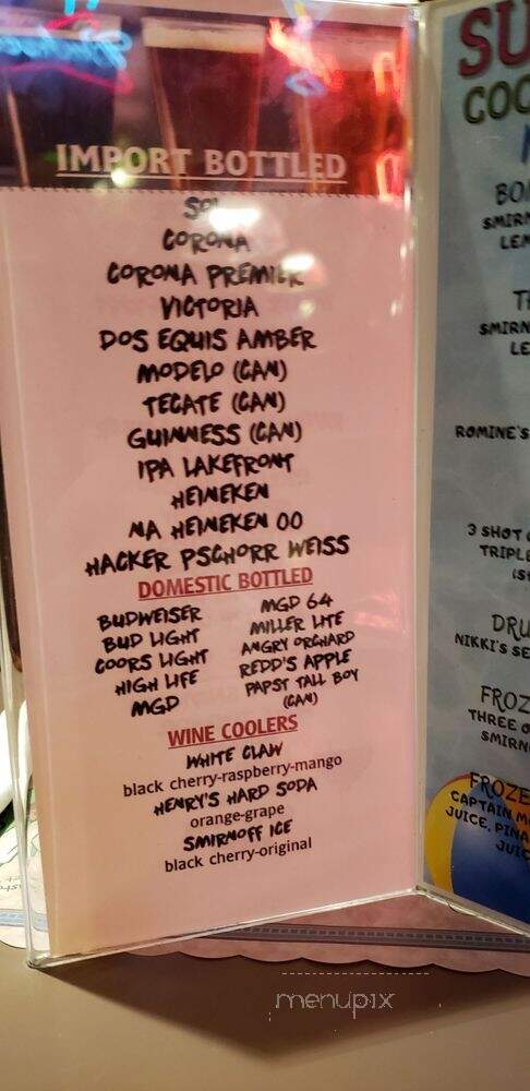 Romine's High Pockets & Restaurant - Milwaukee, WI menu_pic