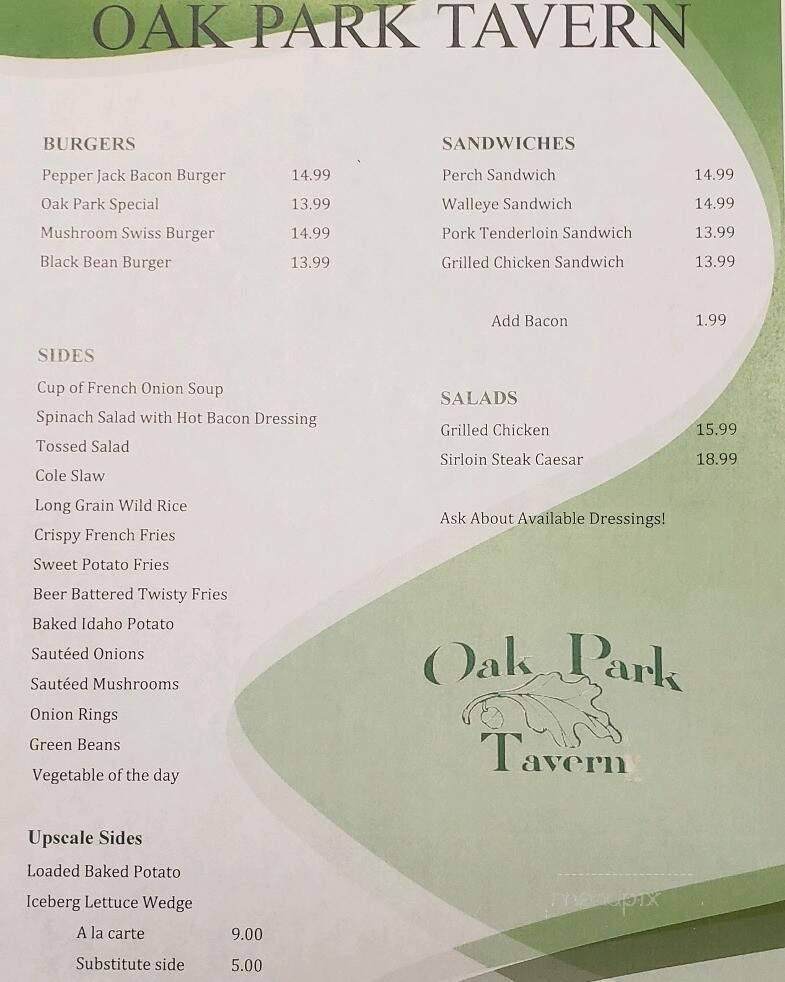 Oak Park Tavern - Mansfield, OH