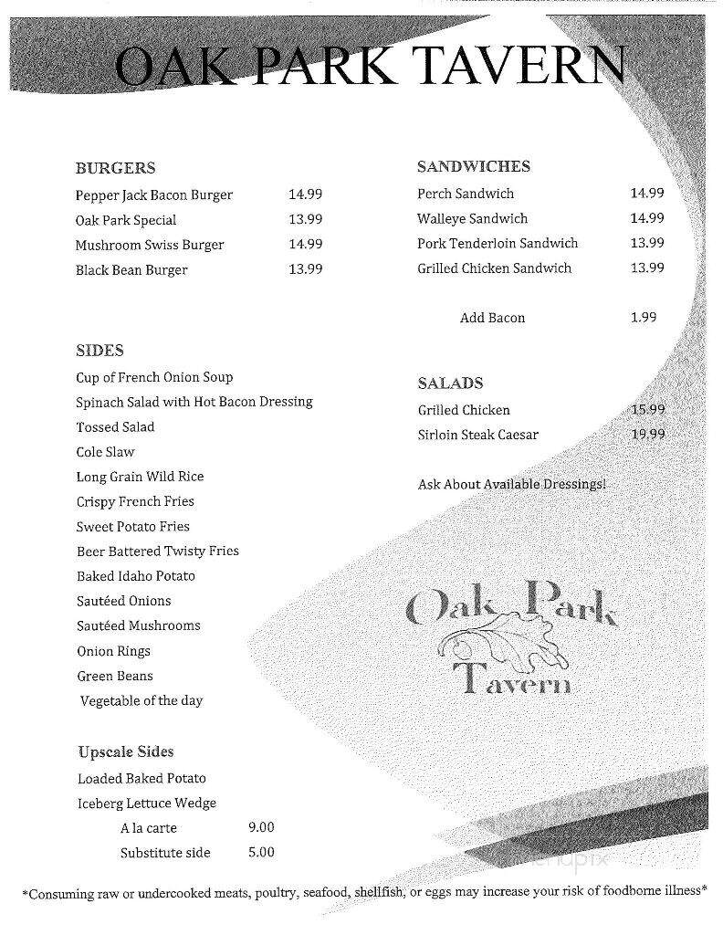 Oak Park Tavern - Mansfield, OH