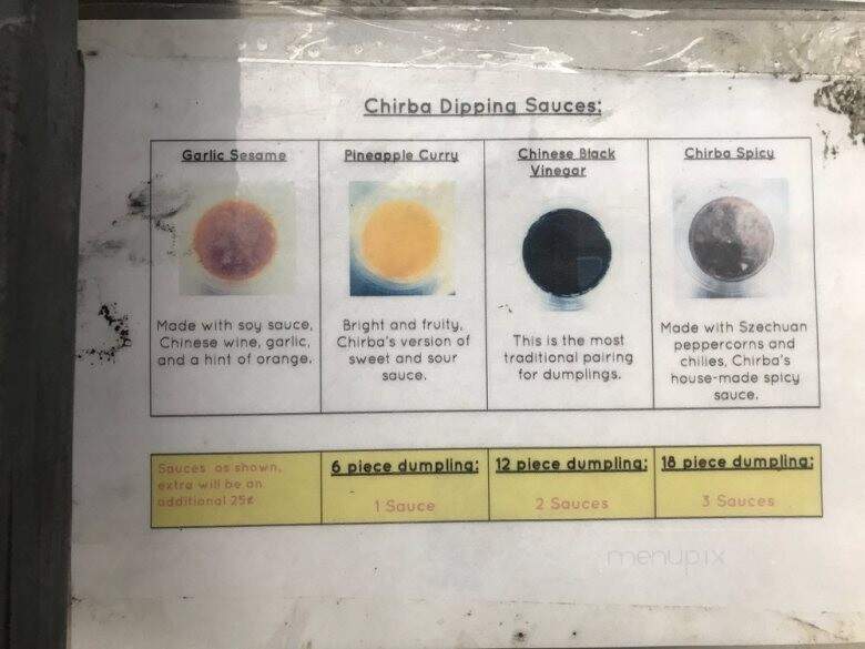 Chirba Chirba Dumpling - Durham, NC menu_pic