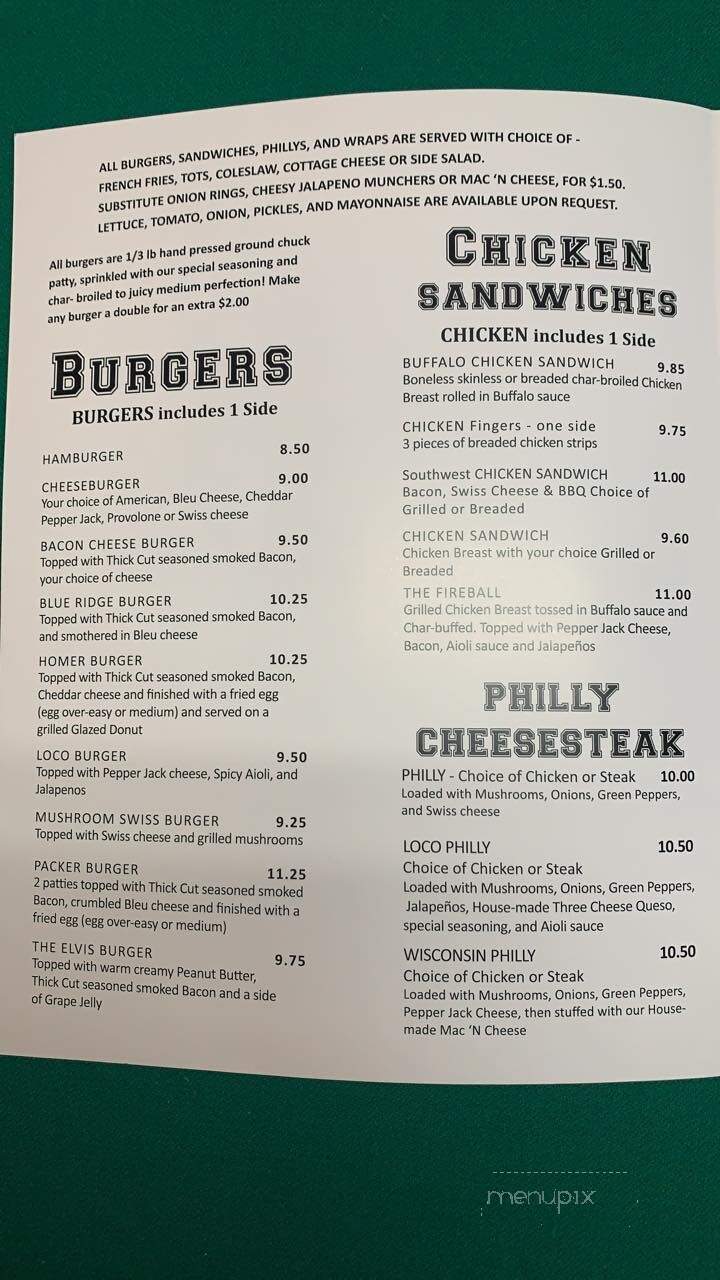Keystone Tavern - Omaha, NE menu_pic