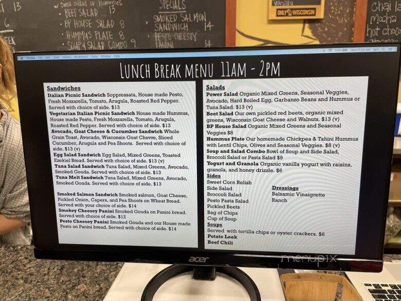 Bushel & Pecks's - Beloit, WI menu_pic