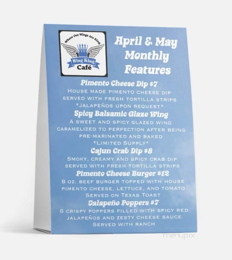 Wing King Cafe - Fort Mill, SC menu_pic