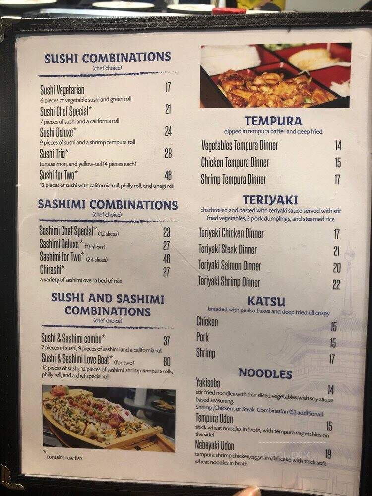 Osaka Japanese Steak House - Tallahassee, FL menu_pic
