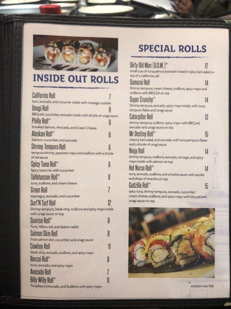 Osaka Japanese Steak House - Tallahassee, FL menu_pic