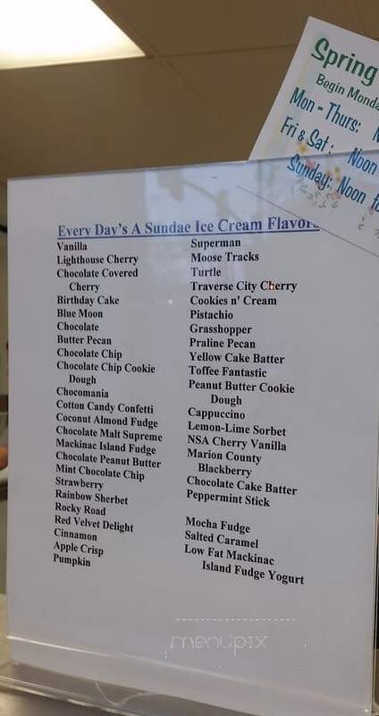 Every Day's A Sundae - Downers Grove, IL menu_pic