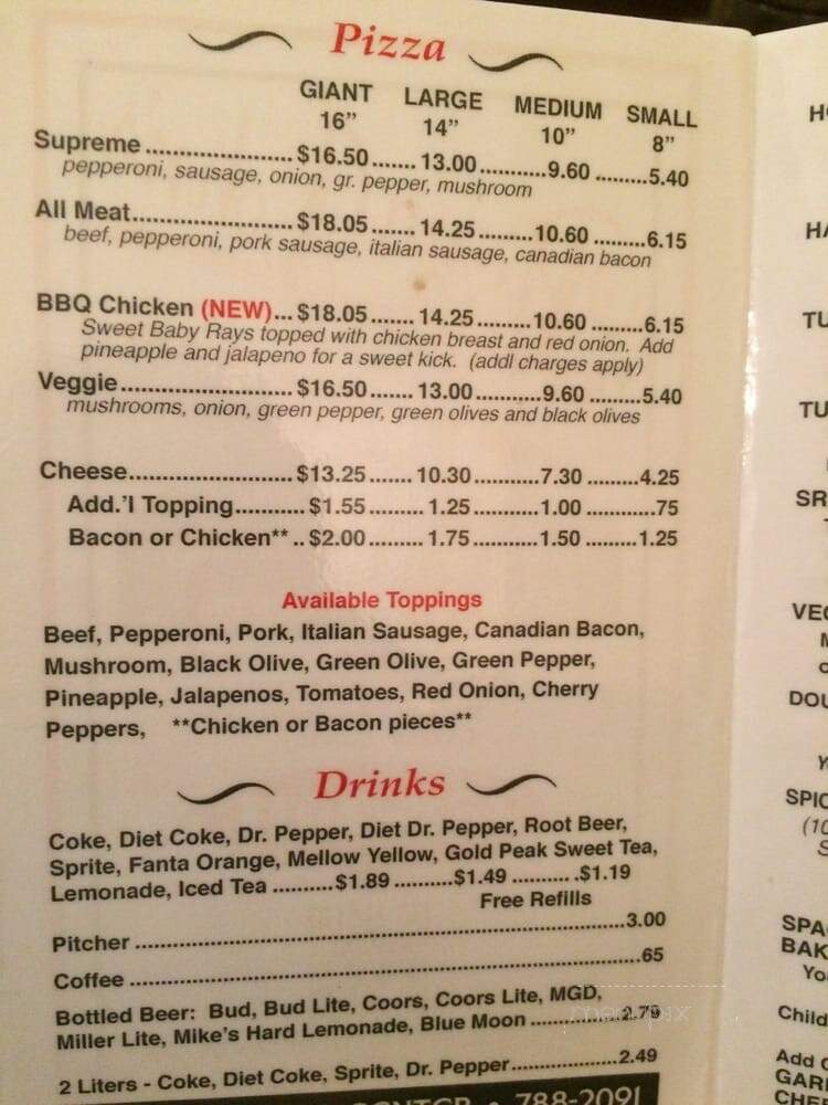 Pizza John's - Derby, KS menu_pic