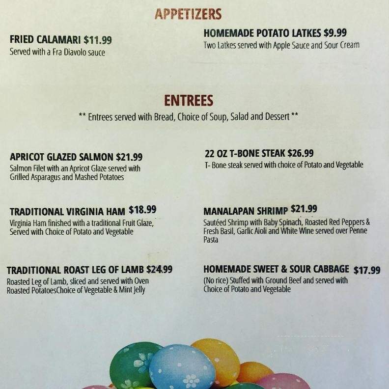 Manalapan Diner - Englishtown, NJ menu_pic
