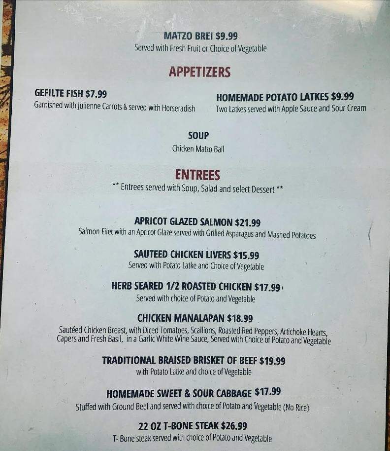 Manalapan Diner - Englishtown, NJ menu_pic