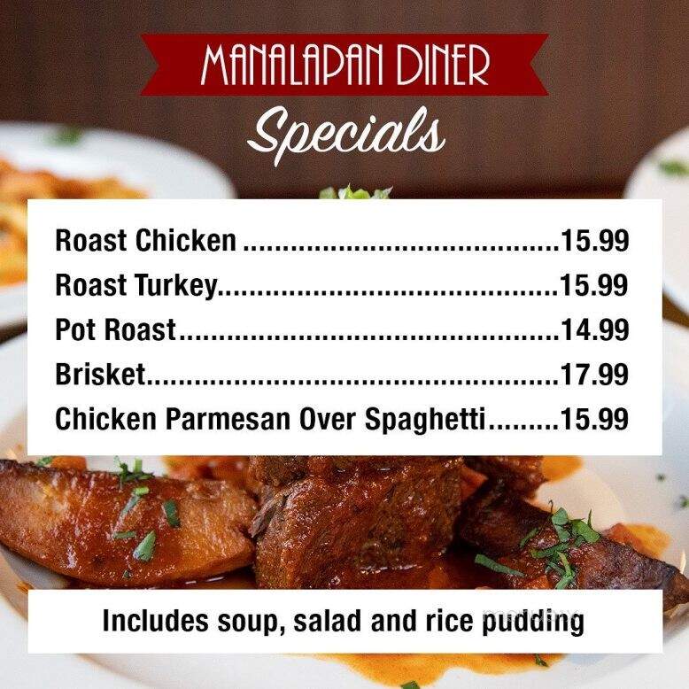 Manalapan Diner - Englishtown, NJ menu_pic
