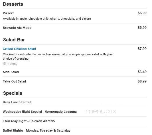Pizza Village - Mount Olive, NC menu_pic