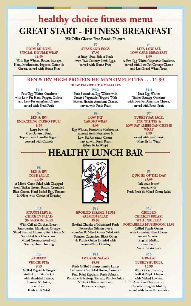 Ben & Irv Deli-Restaurant - Huntingdon Valley, PA menu_pic