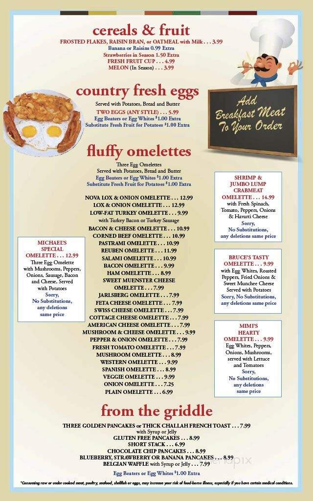 Ben & Irv Deli-Restaurant - Huntingdon Valley, PA menu_pic