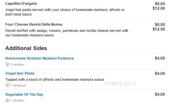 Lucio - Culpeper, VA menu_pic