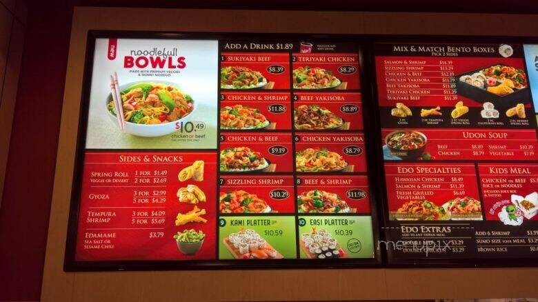 Edo Japan - Fort Saskatchewan, AB menu_pic