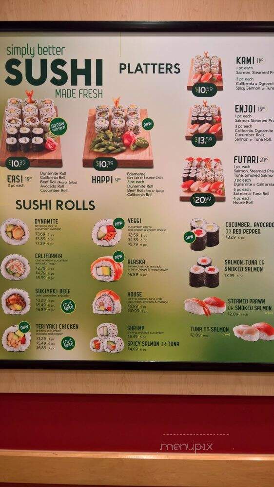 Edo Japan - Fort Saskatchewan, AB menu_pic