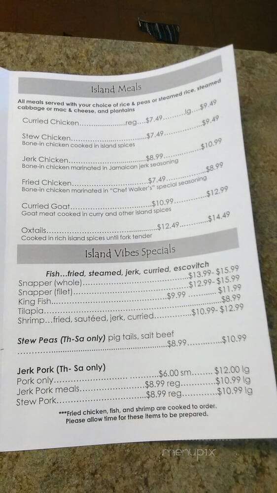 Island Vibes Kitchen - Conyers, GA menu_pic