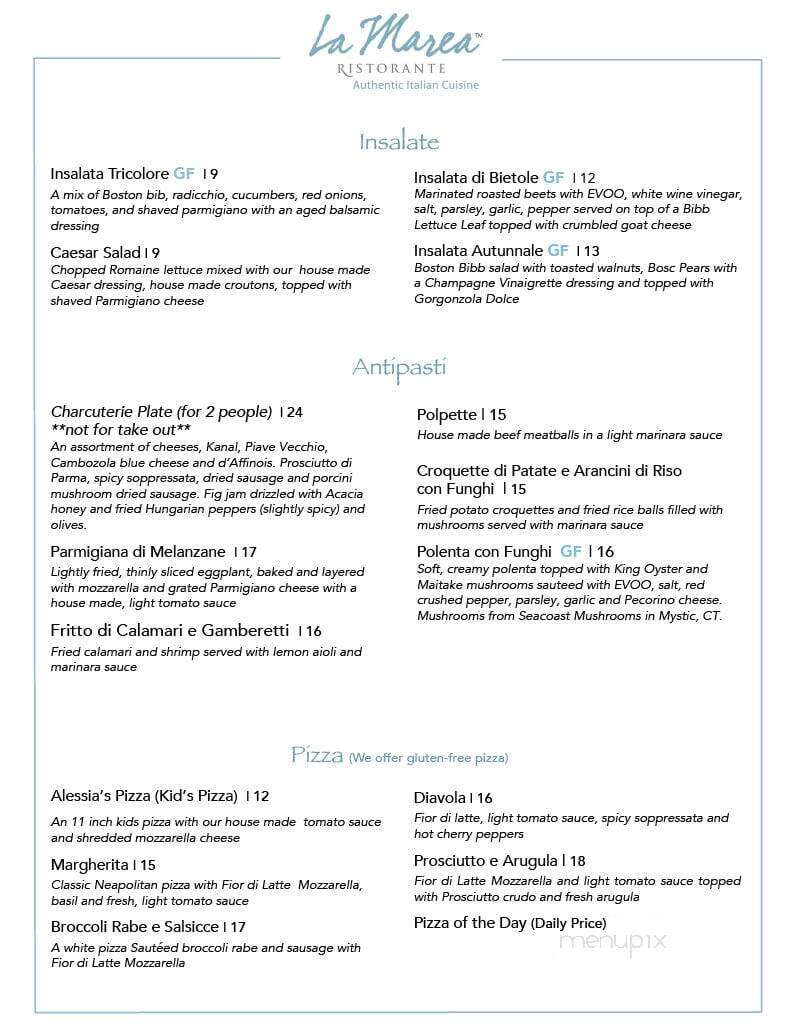 La Marea - Old Saybrook, CT menu_pic