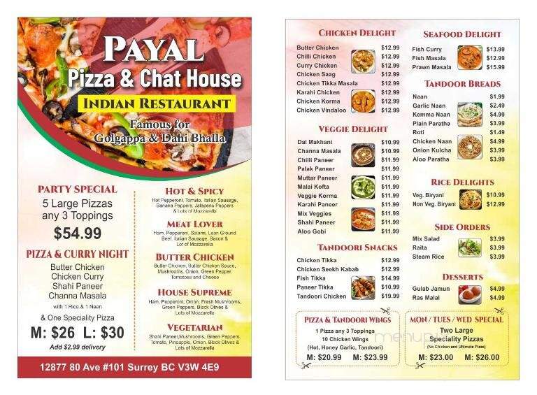 Indian Haveli - Surrey, BC menu_pic