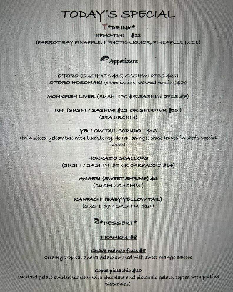Arashi Yama Sushi & Hibachi - Gainesville, FL menu_pic