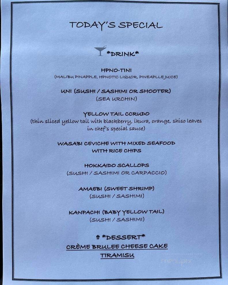 Arashi Yama Sushi & Hibachi - Gainesville, FL menu_pic