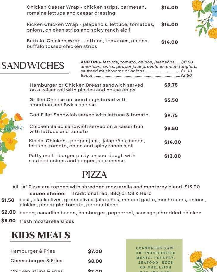Taconite Canteen - Ironton, MN menu_pic