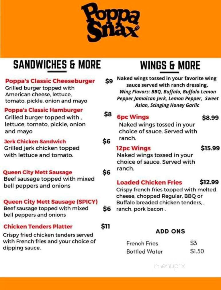 Survivors Karaoke - Lexington, KY menu_pic