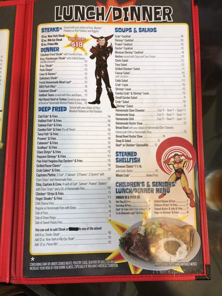 Newport Cafe - Newport, OR menu_pic