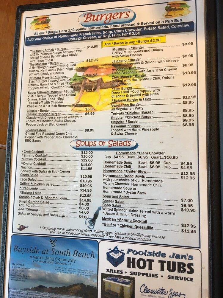 Newport Cafe - Newport, OR menu_pic