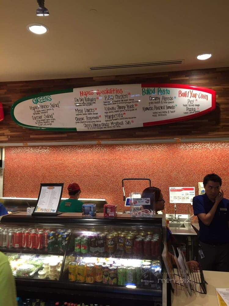 Hapas Pizza - Honolulu, HI menu_pic