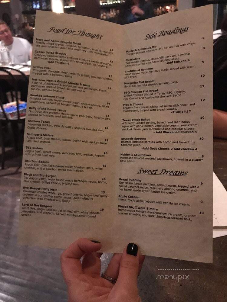 Catcher In The Rye - Toluca Lake, CA menu_pic