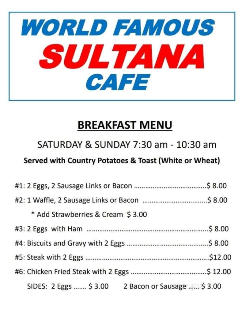 Sultana Buffet - Williams, AZ