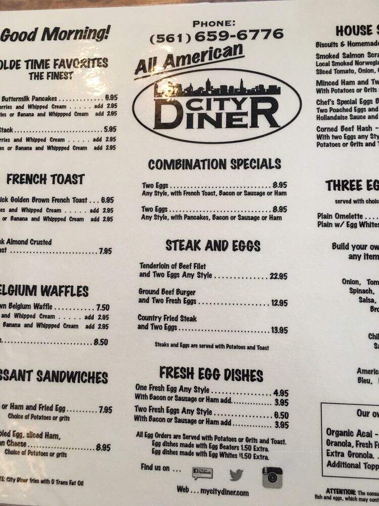 City Diner - West Palm Beach, FL menu_pic