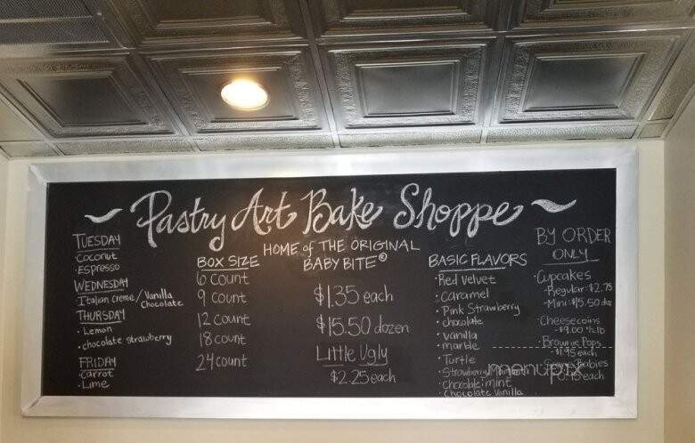 Pastry Art Bake Shoppe - Birmingham, AL menu_pic