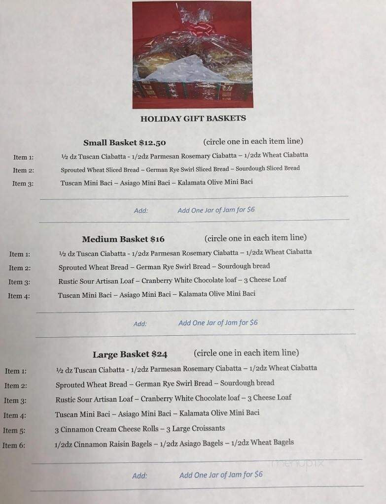 Stone Ground Bakery - Salt Lake City, UT menu_pic