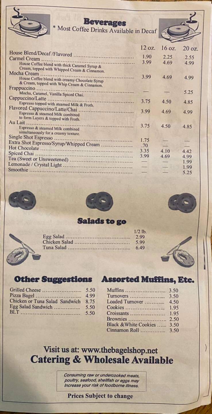 Minervini's New York Bagel Co - Sneads Ferry, NC menu_pic