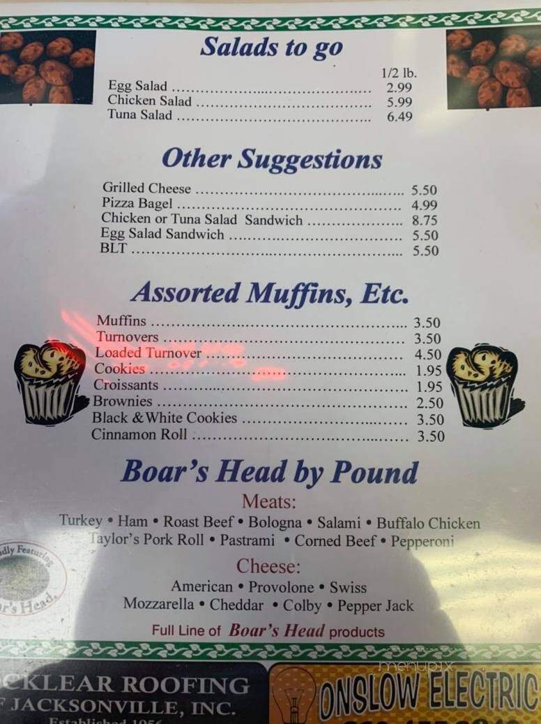 Minervini's New York Bagel Co - Sneads Ferry, NC menu_pic