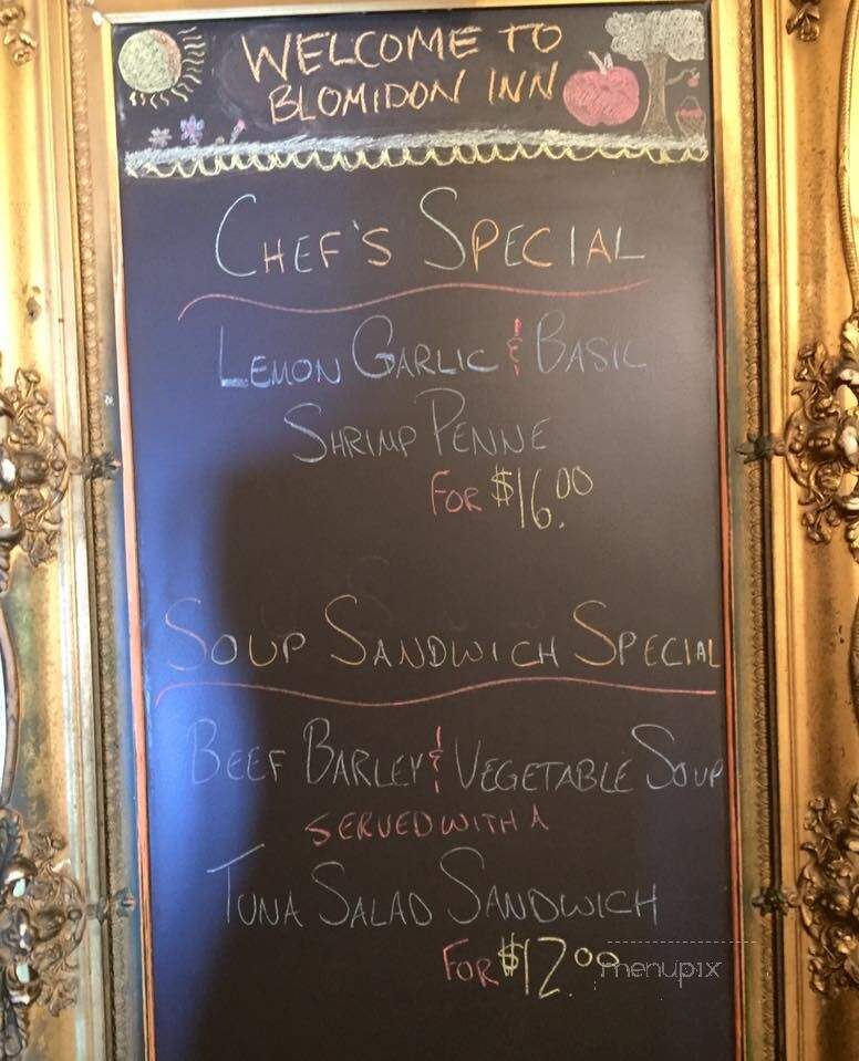 Blomidon Inn - - Wolfville, NS menu_pic