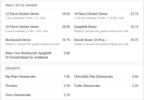 Fasano's Pizza - Justice, IL menu_pic