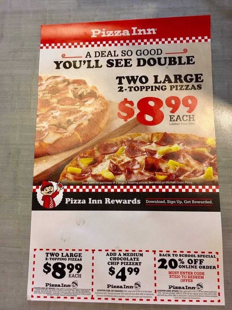 Pizza Inn - Paducah, KY menu_pic