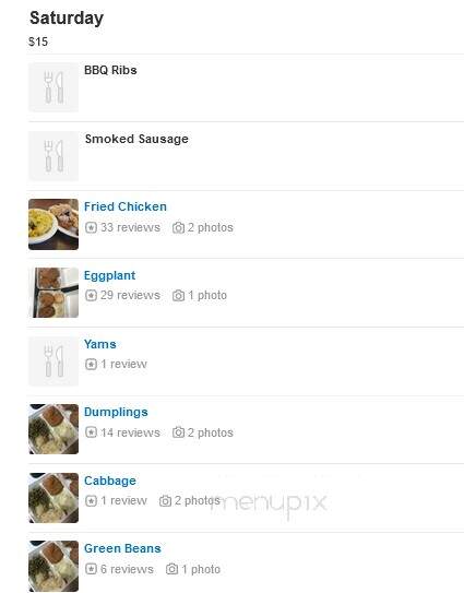 Dinner Bell Restaurant - Mccomb, MS menu_pic