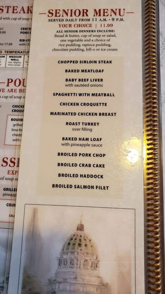 Capitol Diner - Harrisburg, PA menu_pic